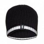 Black & White Cashmere Beanie Hat