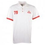 BUKTA  Heritage Polo White with Red Cuffs