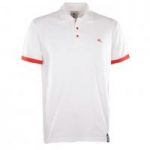 BUKTA  Lifestyle Polo White with Red Cuffs