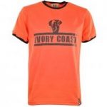 Ivory Coast T-Shirt – Orange/Black Ringer