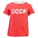 Kids Soviet Union CCCP 12th Man  T-Shirt – Red/White Ringer
