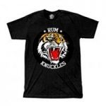 Rum Knuckles Black T-Shirt Tiger Print