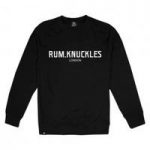 Rum Knuckles Black Sweatshirt London Print