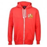 Manchester United Zipped Hoodie –  Red