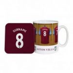 Personalised Aston Villa Dressing Room Mug & Coaster Set