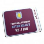 Personalised Aston Villa No.1 Fan Mouse Mat