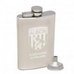 Personalised West Bromwich Albion Football Club Hipflask