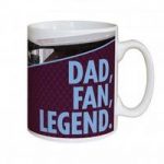 Personalised Aston Villa ‘Dad, Fan, Legend’ Mug