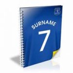 Personalised Everton Shirt Notebook
