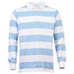 TOFFS Classic Retro Sky/white Stripe Long Sleeve Shirt