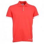 Toffs Retro Polo Shirt – Red with White Cuffs