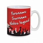 Personalised Wales Rugby Legend Mug