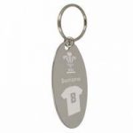 Personalised Wales Rugby Union Shirt Keyring