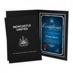 Personalised Newcastle United Deluxe No 1 Fan Certificate