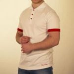 Toffs Retro Polo Shirt –  White/Red